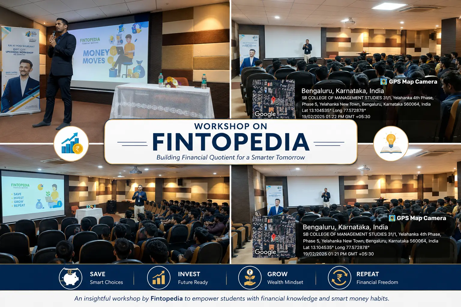 Workshop on **Fintopedia**, providing UG and PG students with practical insights into financial concepts, investment awareness, and effective money management.