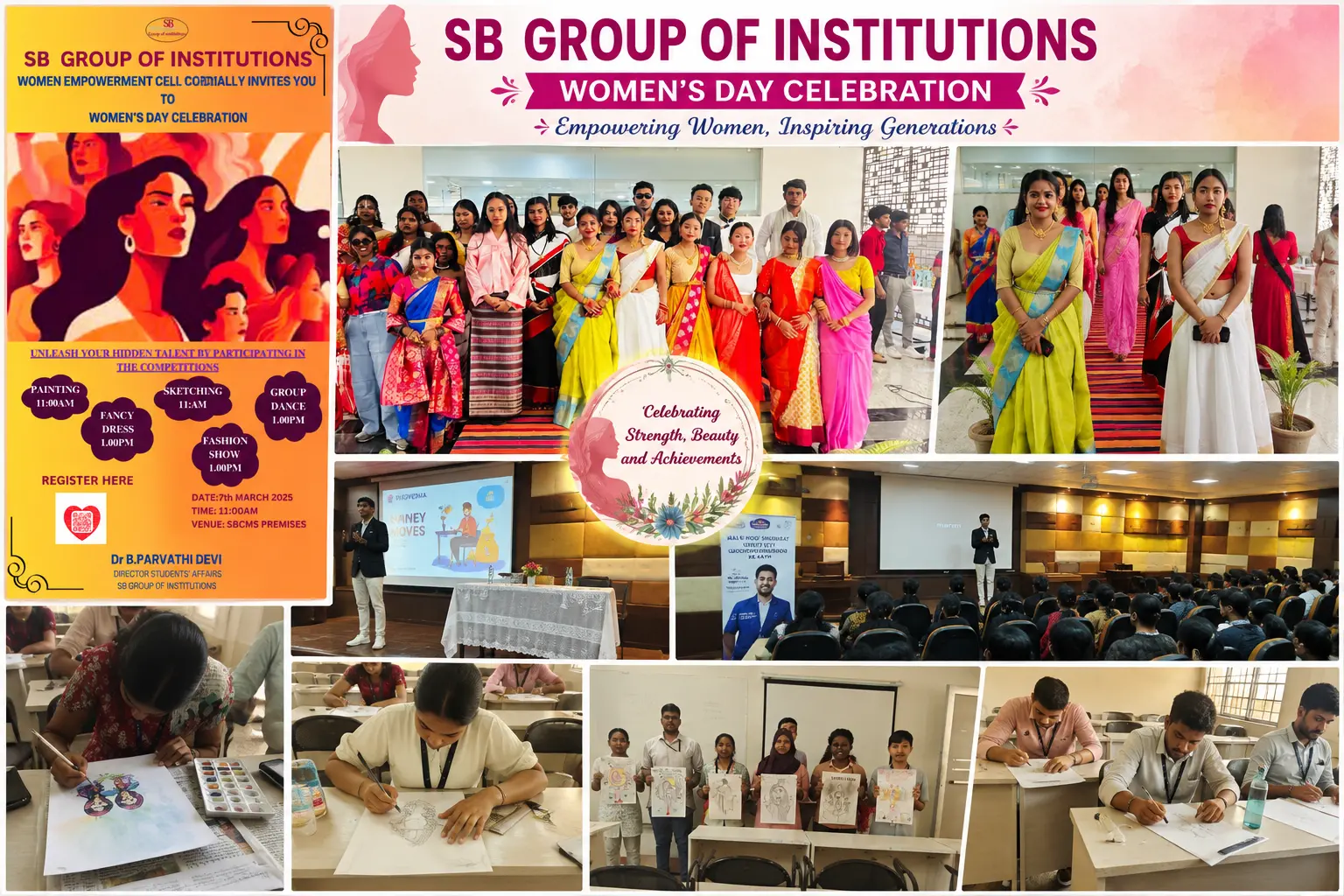 Women&rsquo;s Day Celebration organized by the Women Empowerment Cell, featuring a series of creative competitions to celebrate women&rsquo;s talent, confidence, and empowerment.